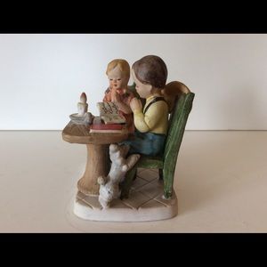 Vintage Praying Boy and Girl Ceramic Japan Decor